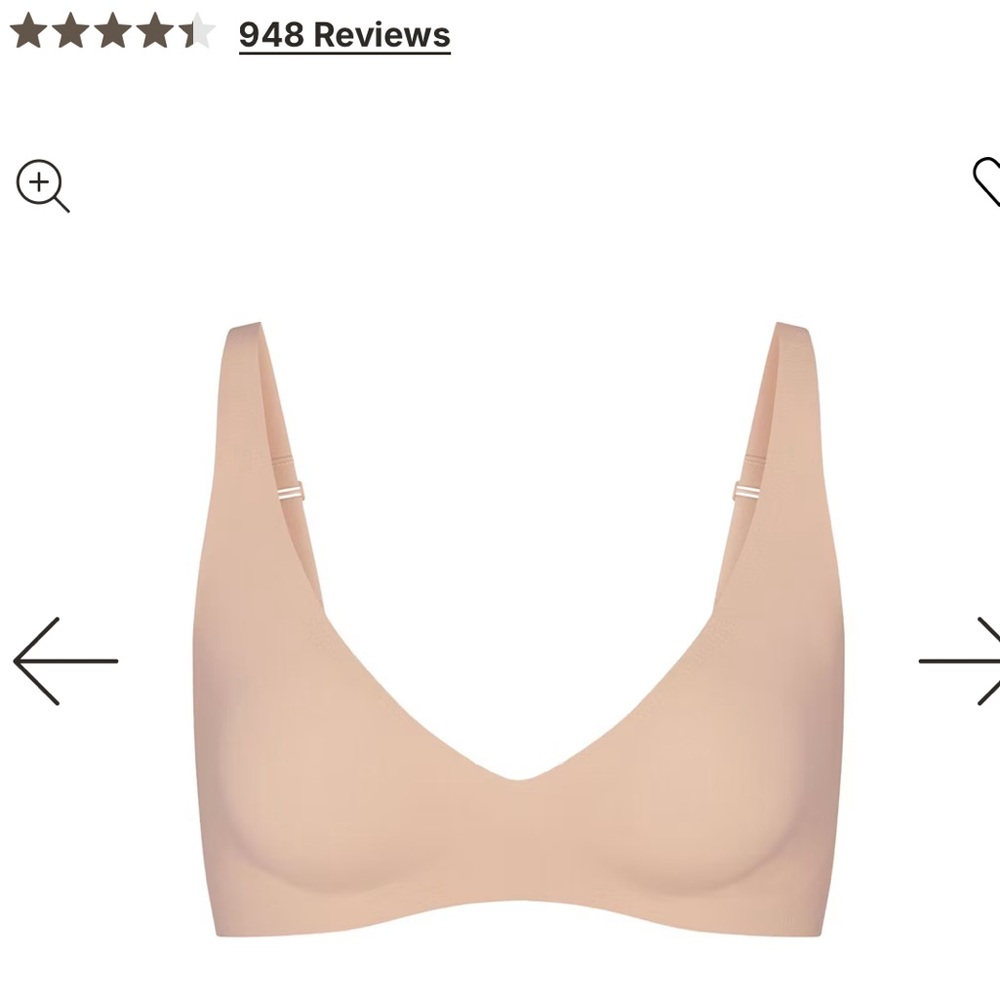 SKIMS Seamless Naked Plunge XL Bralette